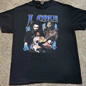 J Cole Black‎ Rap Tee